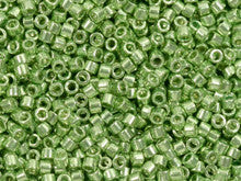 Miyuki 11/0 Galvanized Lt Green Delica Seed Beads 2.5-Inch Tube