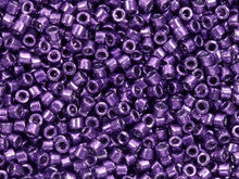Miyuki 11/0 Galvanized Dark Purple Delica Seed Beads 2.5-Inch Tube