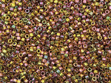 Miyuki 11/0 Delica Bead Gold 24kt Pink AB Plated 2.5-Inch Tube