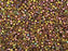 Miyuki 11/0 Delica Bead Gold 24kt Pink AB Plated 2.5-Inch Tube