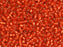 Miyuki 11/0 Trans Silver Lined Semi-Matte Ruby Red Delica Seed Beads 2.5-Inch Tube