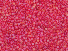Miyuki 11/0 Trans Matte AB Berry Delica Seed Beads 2.5-Inch Tube