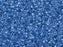 Miyuki 11/0 Color-Lined Sparkle Crystal/Blue Delica Seed Beads 2.5-Inch Tube
