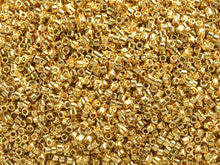 Miyuki 11/0 Metallic 24 Karat Gold-Plated Delica Seed Beads 2.5-Inch Tube