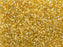 Miyuki 11/0 Trans Silver Lined Gold Delica Seed Beads 2.5-Inch Tube