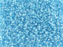 Miyuki 11/0 TSky Blue AB Lined-Dyed Delica Seed Beads 2.5-Inch Tube