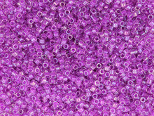 Miyuki 11/0 Delica Bead TLilac AB Lined-Dyed 2.5-Inch Tube