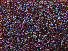 Miyuki 11/0 Delica Bead Transparent Pearl Raspberry 2.5-Inch Tube