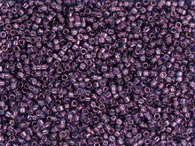 Miyuki 11/0 Lavender Blue Gold Luster Delica Seed Beads 2.5-Inch Tube
