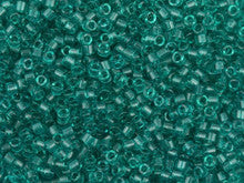 Miyuki 11/0 Trans Tropical Teal Delica Seed Beads 2.5-Inch Tube