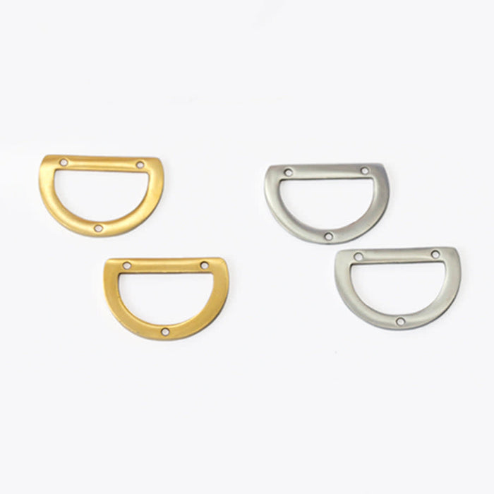 20x14mm D-Ring Connector from the Deco Collection- Gold Plated Brass (1 Pair)