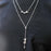 10x6mm Rhodium Plated Crescent Center Drilled Bead (20 Pieces)