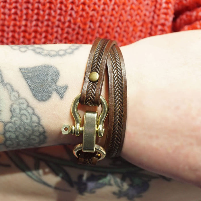 32mm Gold Plated Adjustable Anchor Clasp