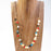 Gold Plated Adjustable Rolo Chain Necklace Double Slide Clasp