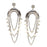 24x33mm Rhodium Plated Arched Components from the Global Collection (1 Pair)