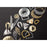 29x22mm Crimped Fan Connector from the Deco Collection - Gold Plated Brass (1 Pair)