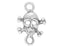 Sterling Silver Small Skull and Crossbones Link
