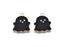 Light Gold and Black Ghost Enamel Charm 22x18mm