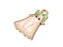 Golden Ghost with Bow Enamel Charm 28.5x21.5mm