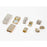 Small Gold Rhinestone Magnetic Clasp for 5mm Flat Leather