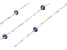 Jesse James Beads Chain Reaction #9 Silver and Blue Beaded Chain