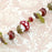 Jesse James Beads Autumn Lampwork Glass Bead Strand - Foraging for Mushrooms