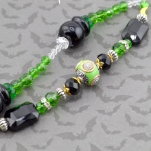 Jesse James Beads Halloween Lampwork Bead Strand - Witch's Cauldron