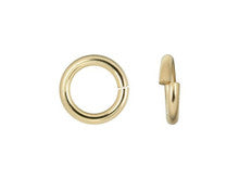 Gold-Filled 14K/20 6mm 18 Gauge Precision Cut Jump Ring (2 Pieces)