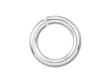 Sterling Silver Open Jump Ring - 0.035 x .240 inches, 0.90 x 6.10mm (10 Pieces)
