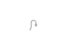 Sterling Silver Ball End Earwire (2 Pieces)