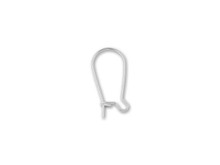 Sterling Silver Medium Kidney Earwire (1 Pair)