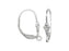 Sterling Silver Fleur De Lis Lever-back Earrings (2 Pieces)