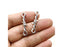 Platinum-Finish Knot Connector Link 34x10mm