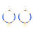 Gemstone & Coin Drop Earrings Kit  - Matte Lapis / Gold