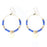 Gemstone & Coin Drop Earrings Kit  - Matte Lapis / Gold