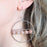 Jewelry Kit, The Saturn Gemstone Earring Set - Peach Moonstone and Silver - Limited Edition