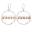 Jewelry Kit, The Saturn Gemstone Earring Set - Peach Moonstone and Silver - Limited Edition