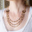 Mahal 3 Layer Adjustable Necklace Kit - Golden Stoneware - Limited Edition