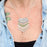 Cortina Fringe Bib Necklace Kit Limited Edition - Olive and Cream