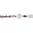 Limited Edition Crystal Quartz Nugget with Gemstones and Hematite Beads Necklace Kit -  Dendritic Black Opal and Gold