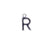 Alphabet Pendant, Letter "R" 8.5mm, Silver Plated (1 Piece)
