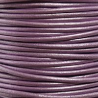 Leather Cord USA Metallic Chandni Round Leather Cord, 1.5mm (Yard)