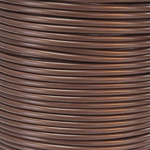 Leather Cord USA Metallic Maroon Round Leather Cord, 2mm (Yard)
