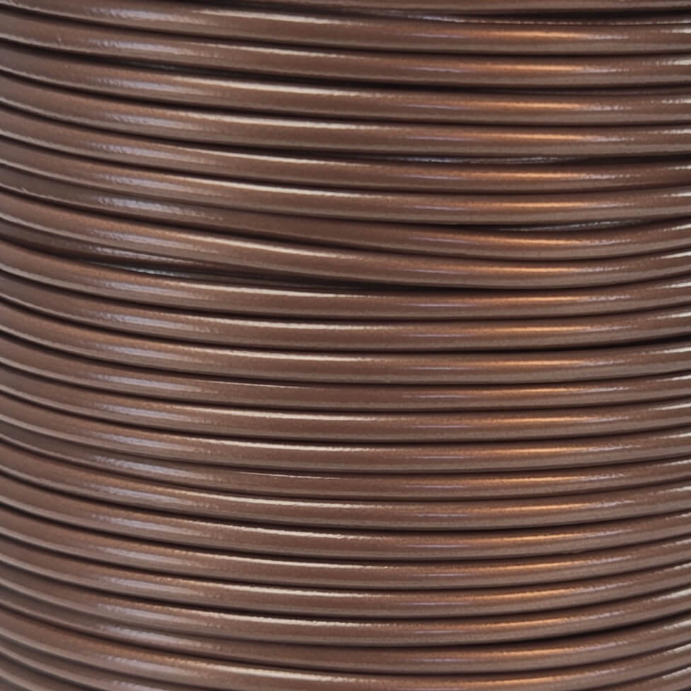 Leather Cord USA Metallic Maroon Round Leather Cord, 2mm (Yard)
