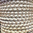 Leather Cord USA White Braided Bolo Leather Cord, 4mm (Yard)