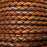 Leather Cord USA Saddle Brown Braided Bolo Leather Cord, 4mm (Yard)