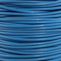 Leather Cord USA Sky Blue Round Leather Cord, 1mm (Yard)