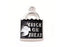 Platinum-Finish Trick or Treat Ghost Lock Enamel Charm 24x15.5mm