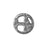 Clasp, Round with Tribuckle 18mm, Antiqued Pewter, by TierraCast (1 Piece)