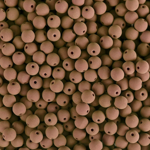 PRECIOSA Czech Glass Bead Strand 4mm, Velvet Cocoa